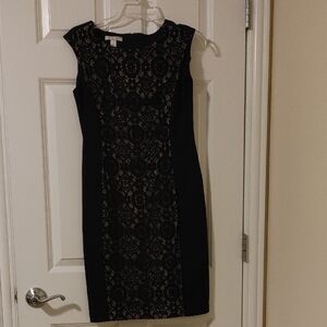 London Style Black Lace Mini Dress